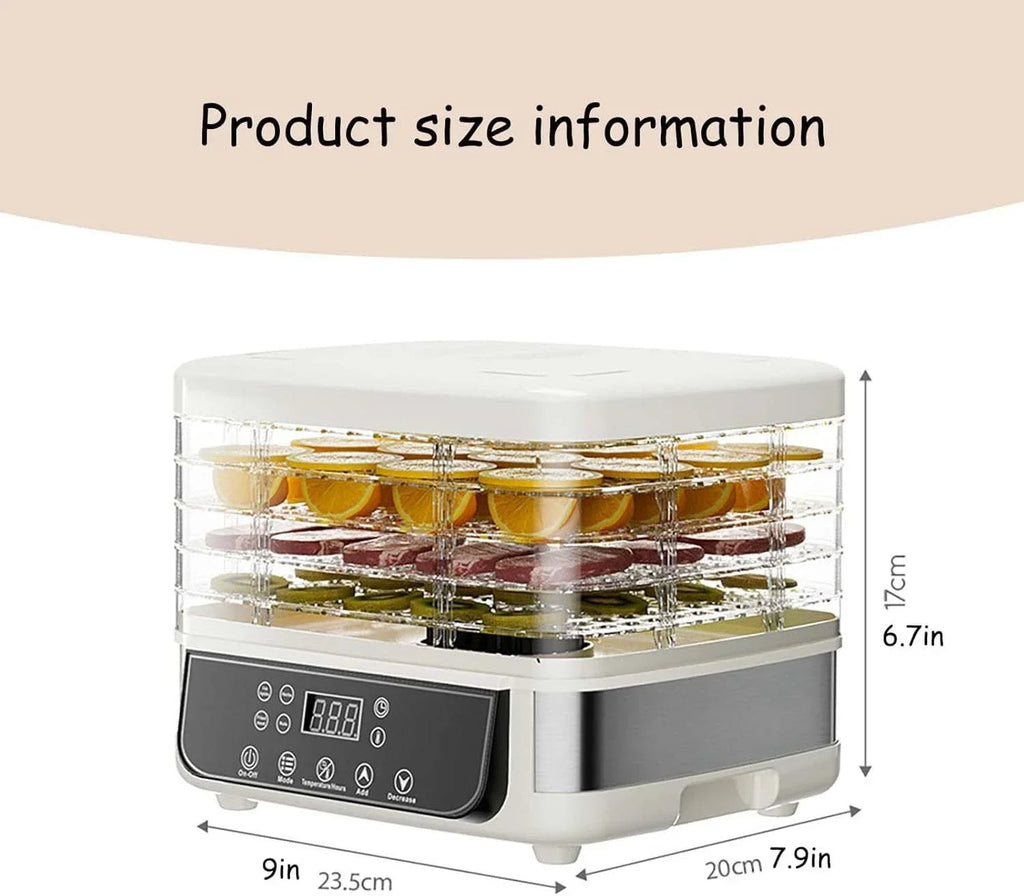 5-Layer Household Dry Fruit Machine Food Dryer Fruit Vegetable Snack Freeze-Drying Machine Adjustable Temperature Touch Control