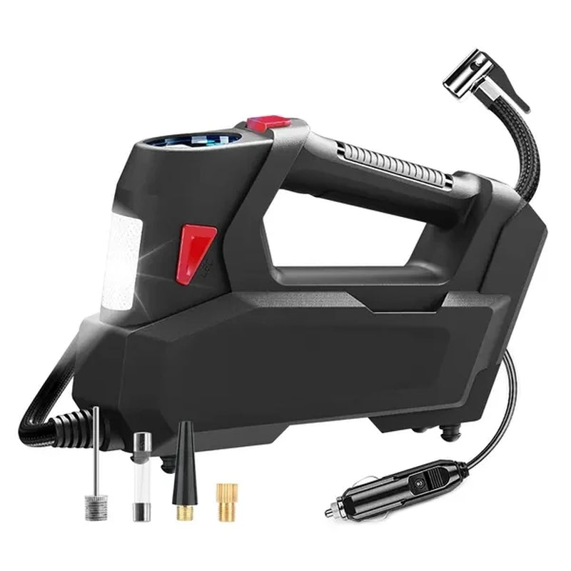 Portable Tire Inflator 120 PSI Maximum 90W Powered Tire with Digital Display LED Light